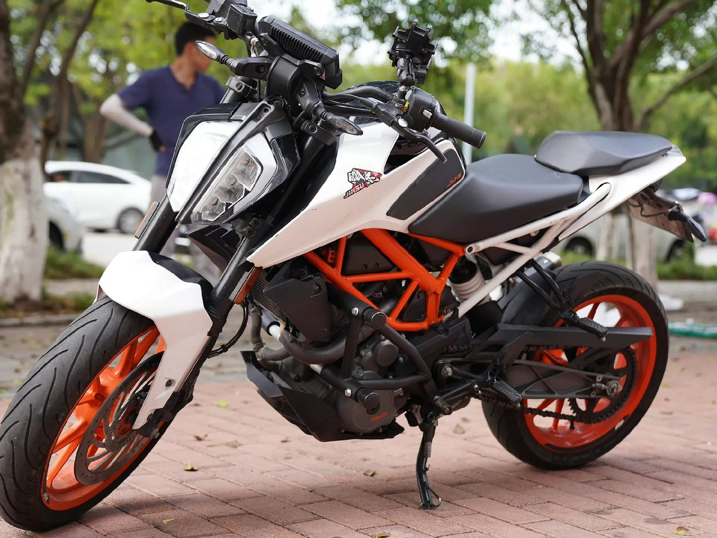 DUKE KTM 390/250 Crash Bars Engine Cover Guard Set