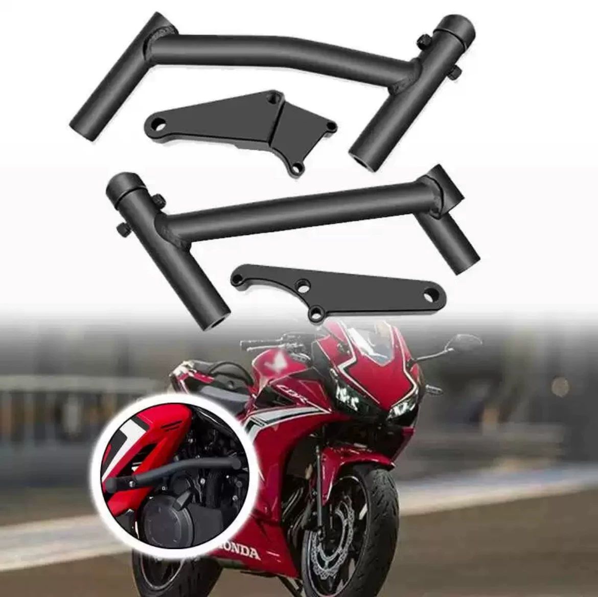 CBR400R 2019-2024 Crash Guard Bars Engine Cover Set Protector Bumper