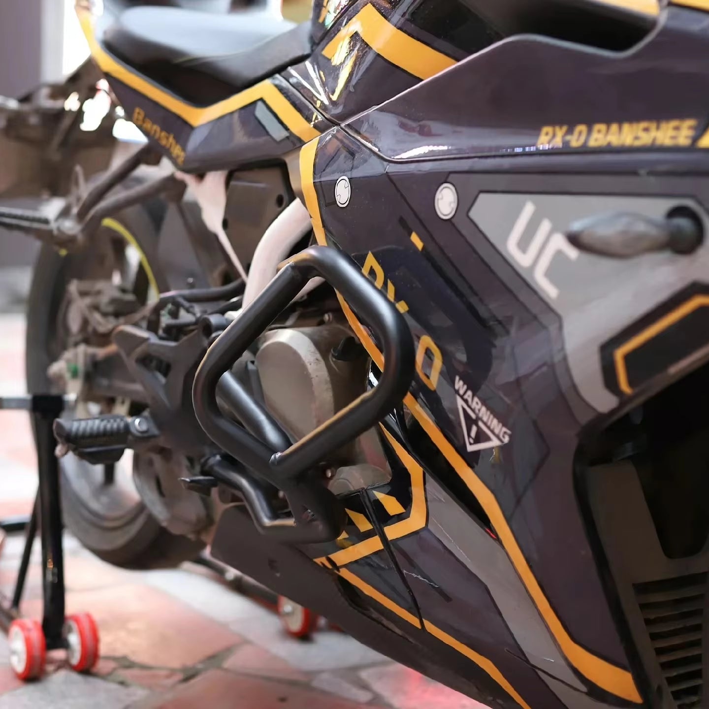CFMOTO 250SR Crash Bars Carbon Steel Motorcycle Engine Cover Guard Set