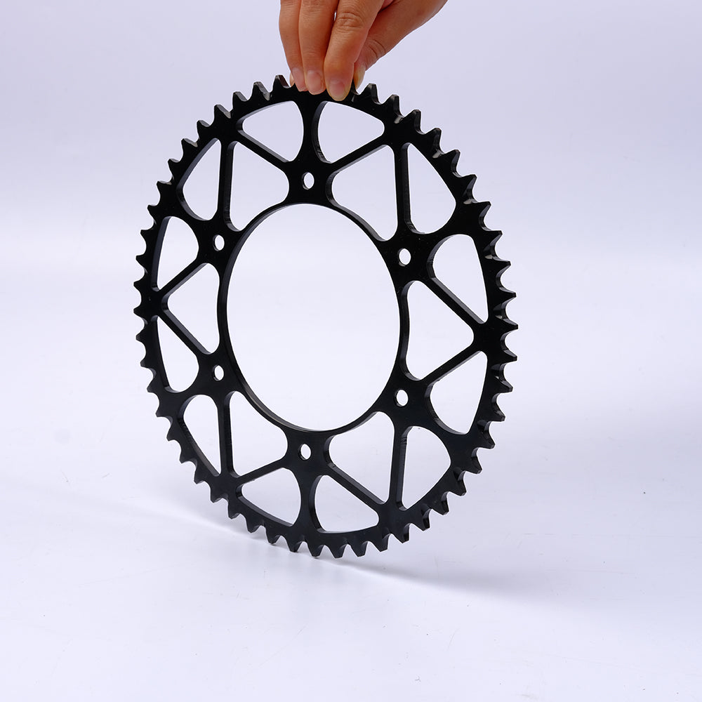 52 Teeth Custom CNC Machined Motorcycle Rear Chain Sprockets